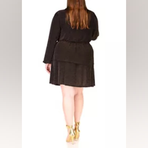 Michael Kors Black and Sparkling Gold Breezy Party dress - Picture 5 of 5